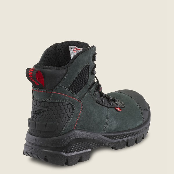 Red Wing Safety Bot Erkek - Crv™ - 6-Inch Toe - Lacivert/Siyah - 97AKQGUBZ